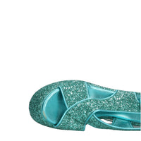 Sandali in pelle e glitter 