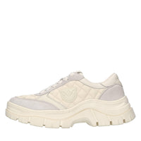 Sneakers in pelle,camoscio e tessuto 