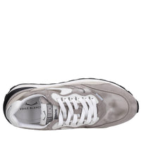 Sneakers in camoscio pelle e tessuto 