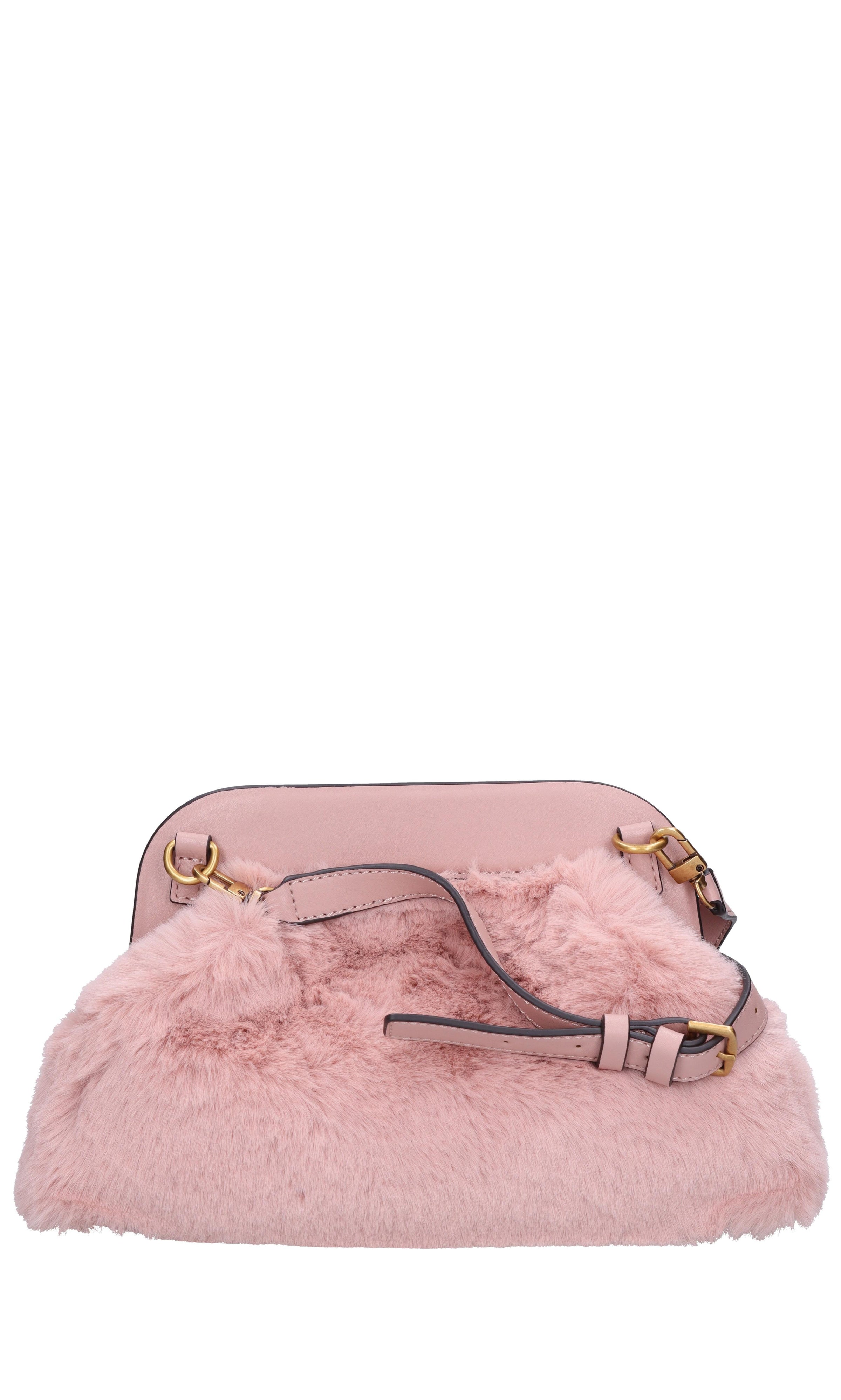 Borsa in ecopelle ed ecopelliccia 