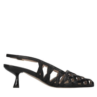 Décolleté slingback in pelle 
