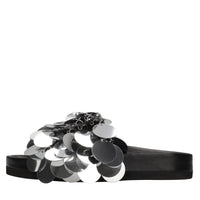 Mules Sparkle in pelle e paillettes 
