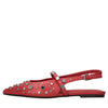ASH Ballerine slingback Brenda in pelle e borchie