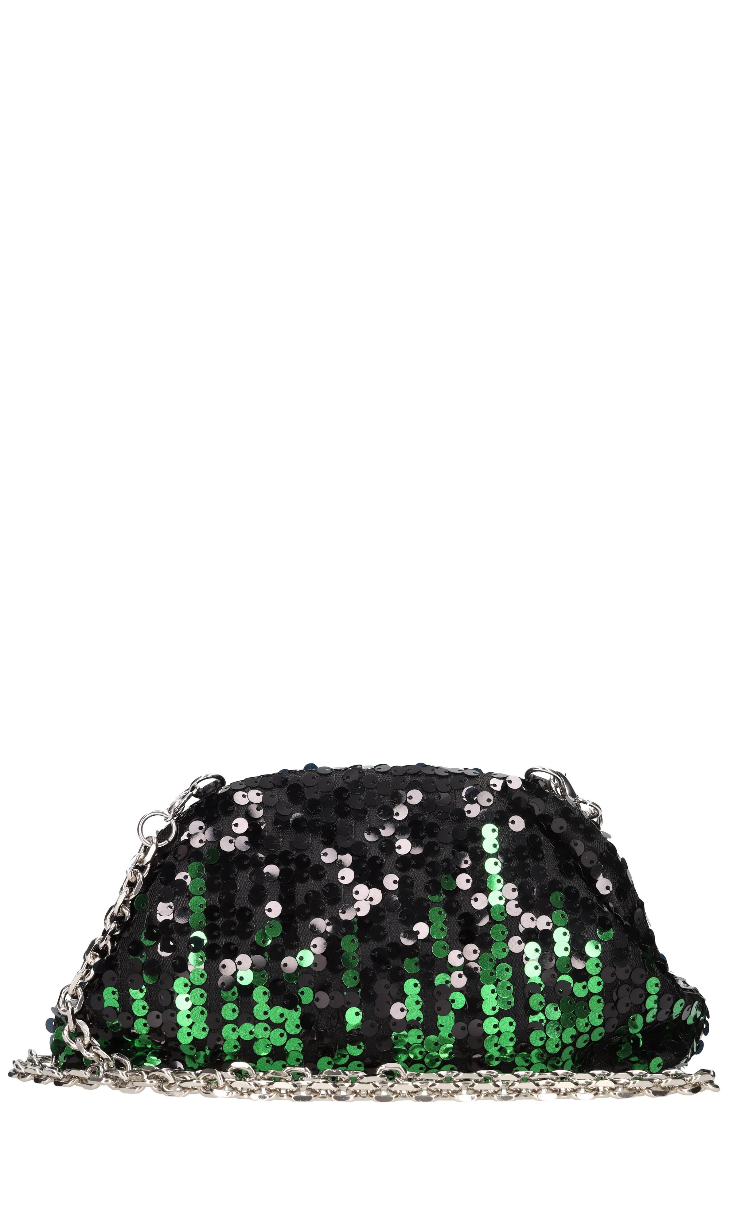 Borsa in tessuto e strass 
