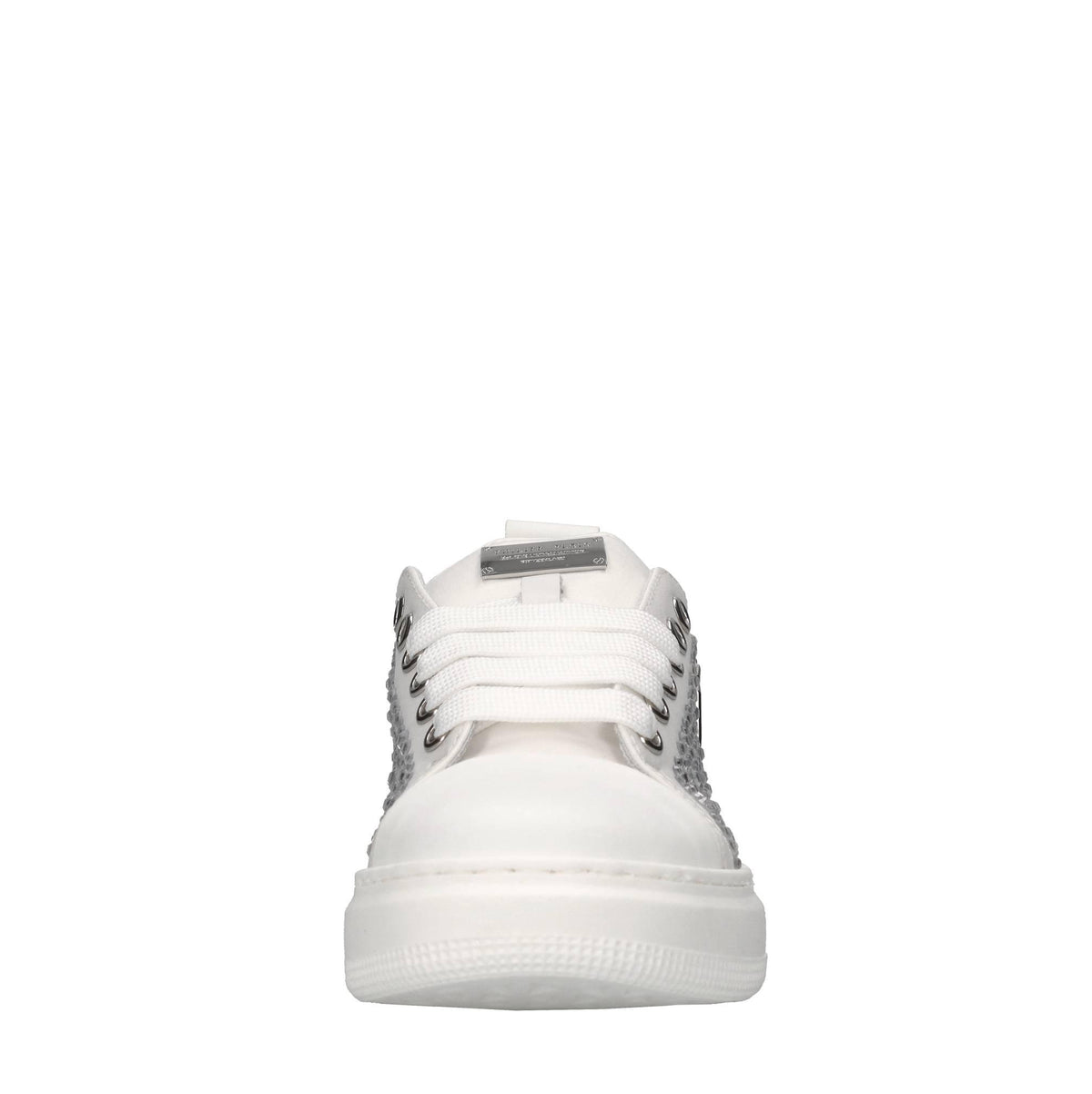 Sneakers in pelle e strass 