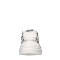Sneakers in pelle e strass 