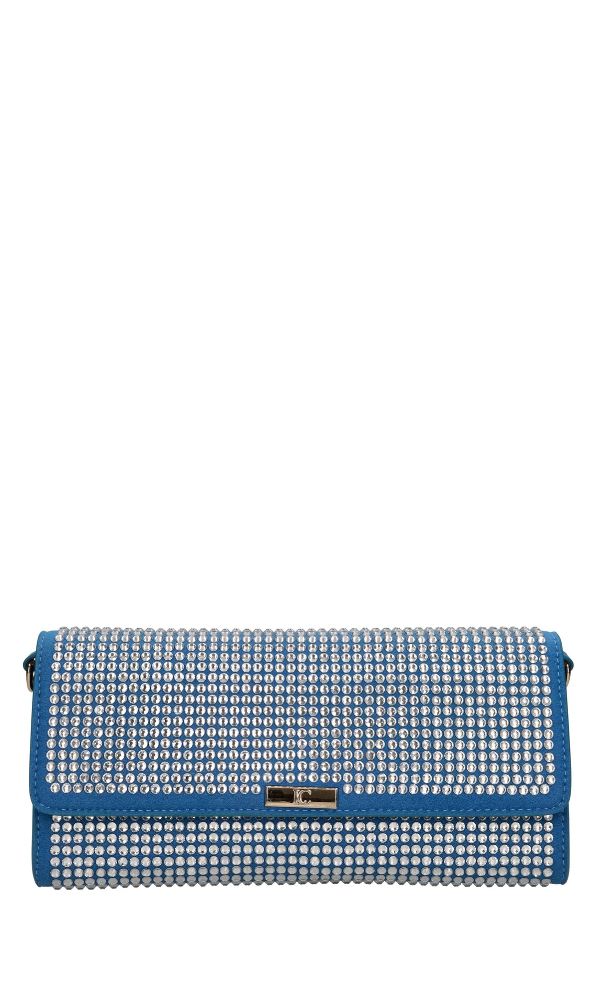 Borsa in ecopelle ecocamoscio e strass 