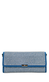 Borsa in ecopelle ecocamoscio e strass 