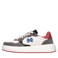 Sneakers in camoscio ed ecopelle 