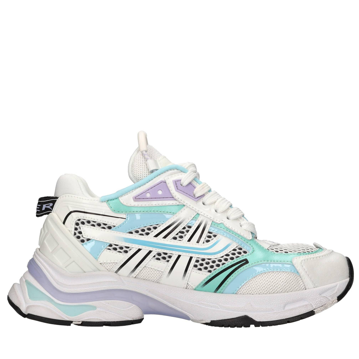 Sneakers modello Race in pelle e tessuto 