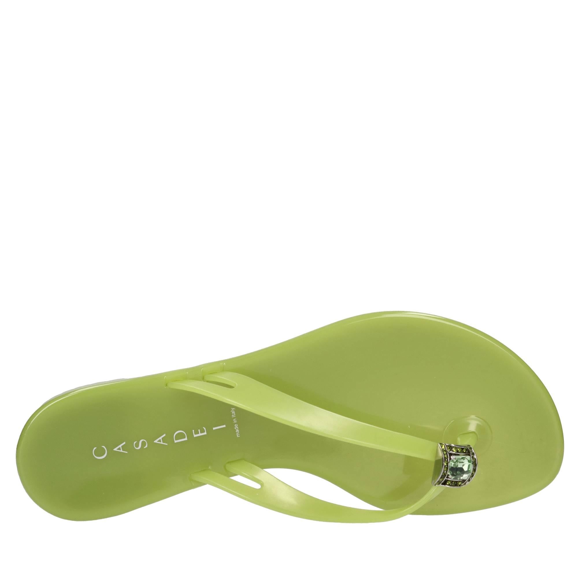 Sandali flat Jelly in PVC e Swarovski 
