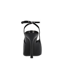 Décolleté slingback in pelle 