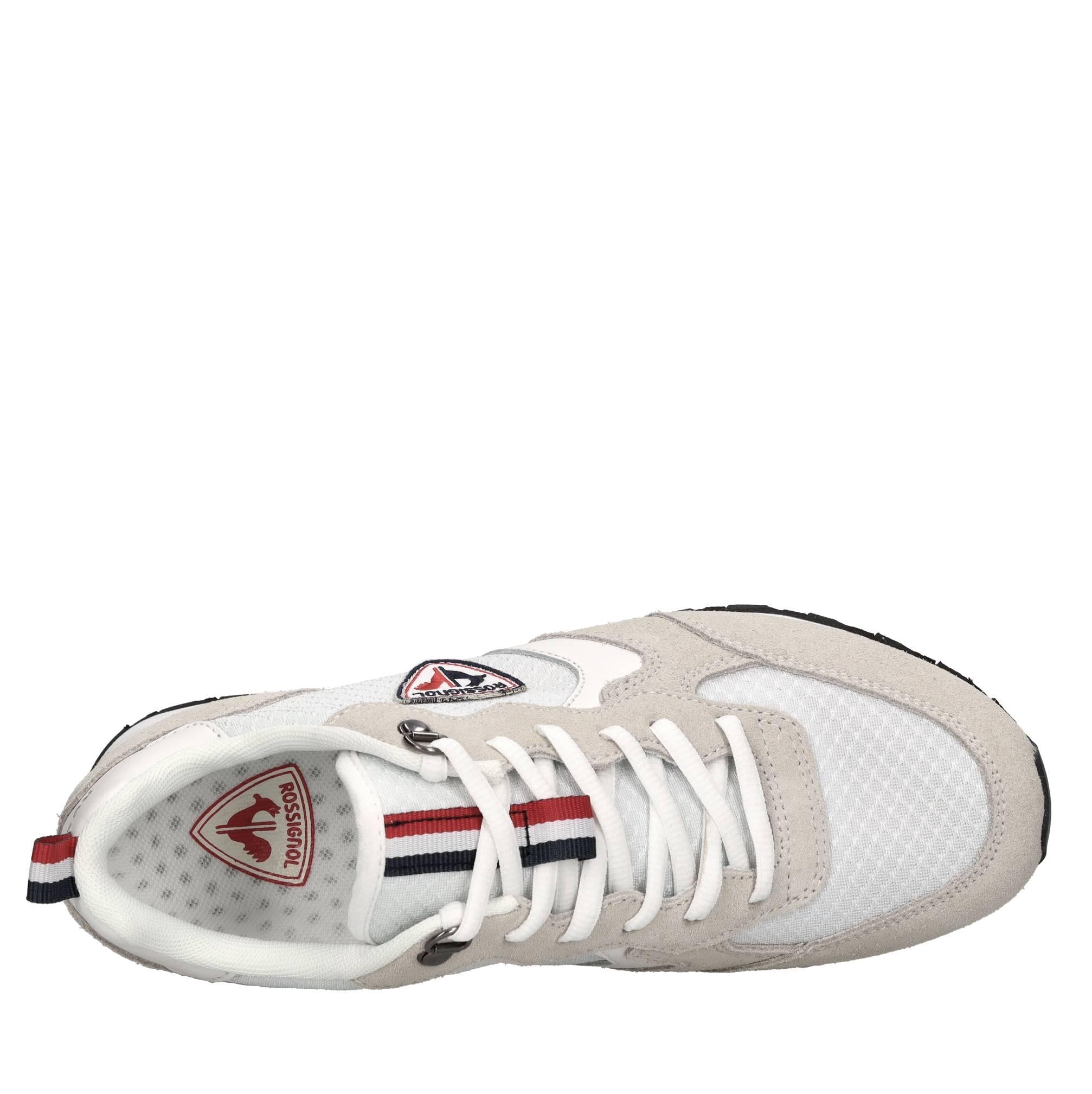 Sneakers in camoscio e tessuto 