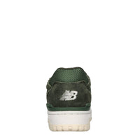 Sneakers in pelle e tessuto 