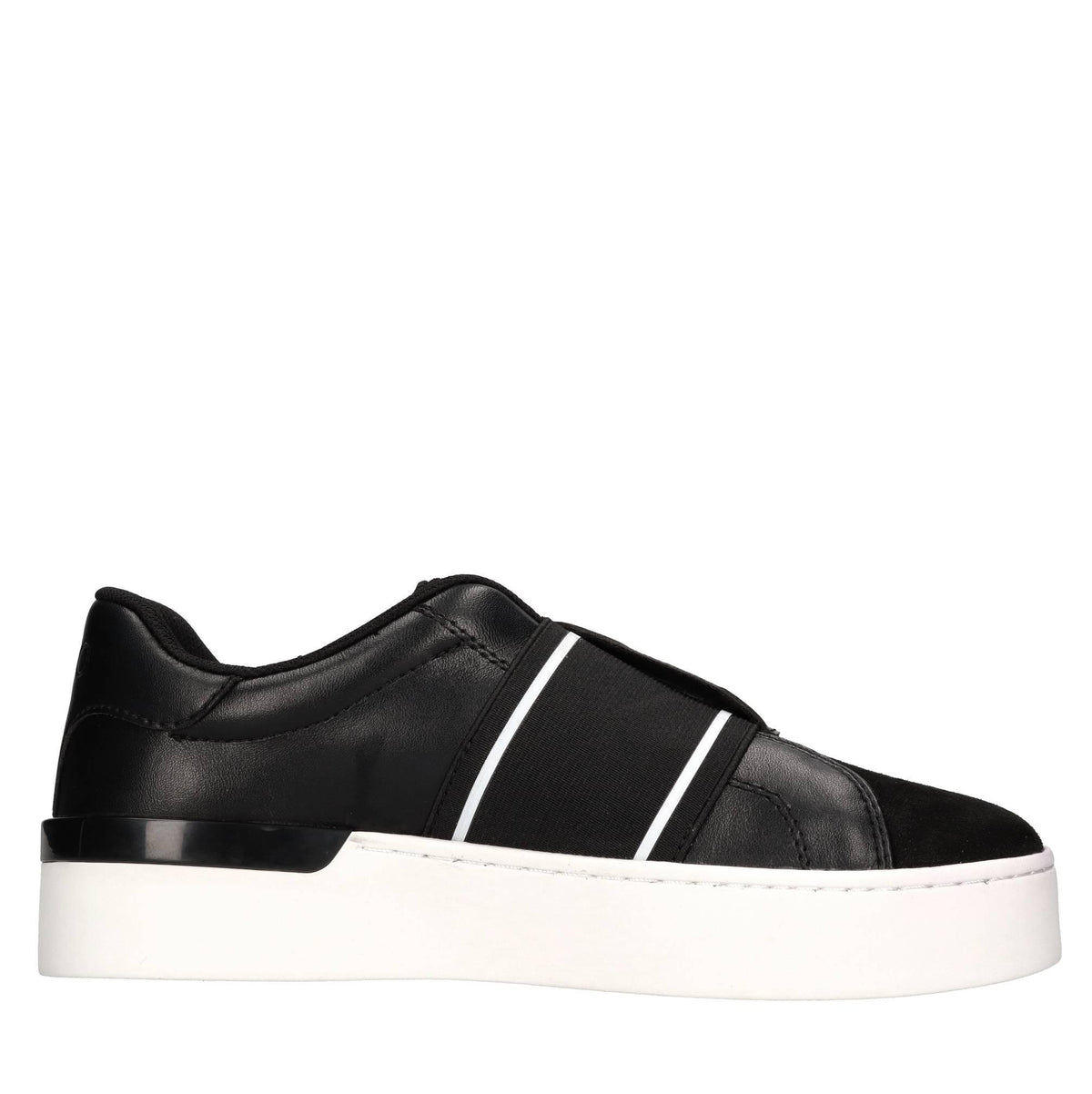 Sneakers in ecopelle e tessuto 