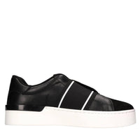 Sneakers in ecopelle e tessuto 