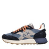 SUN68 Jaki Outdoor Sneakers in suede, faux leather, and fabric