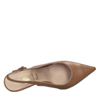 Décolléte slingback in pelle 