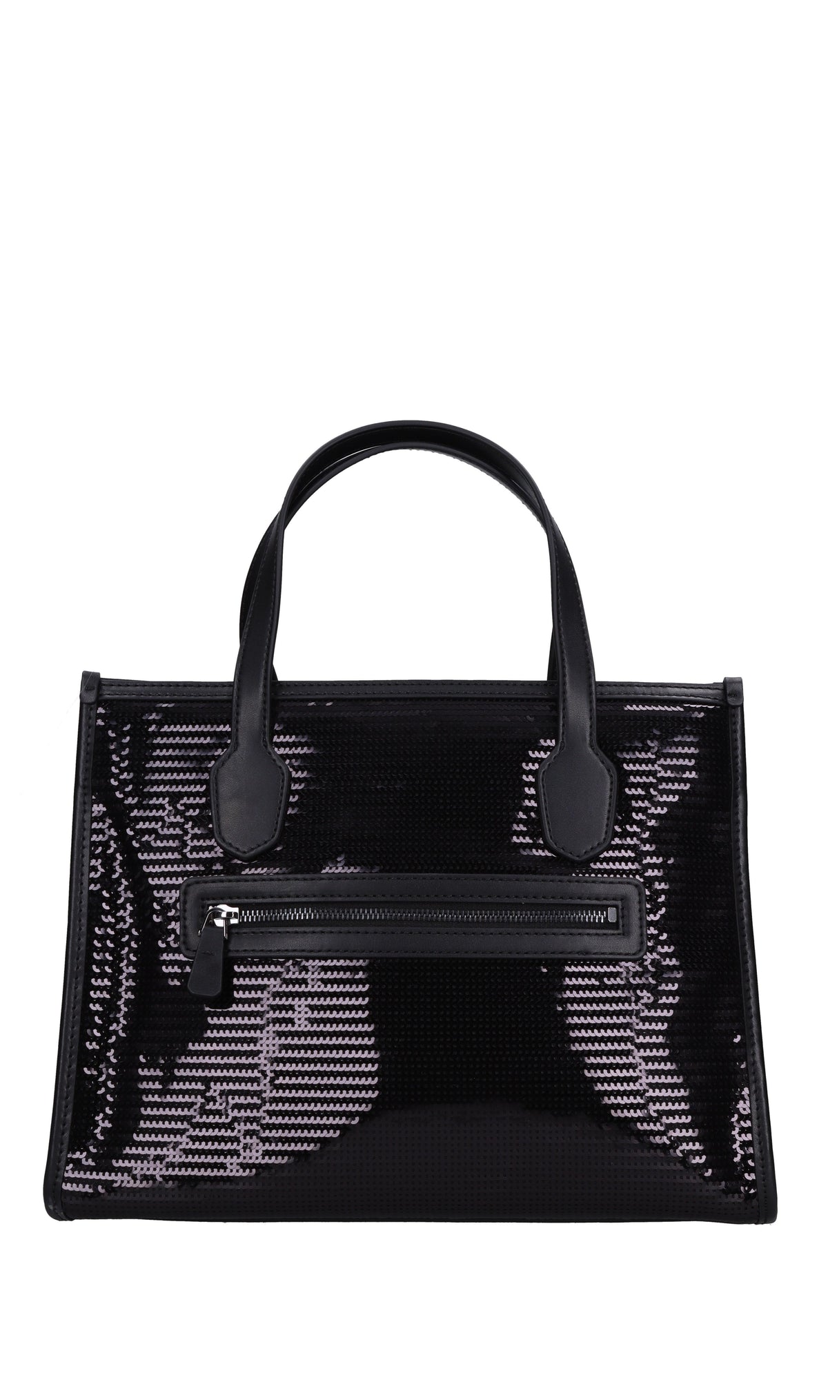 Borsa in ecopelle e pailettes 