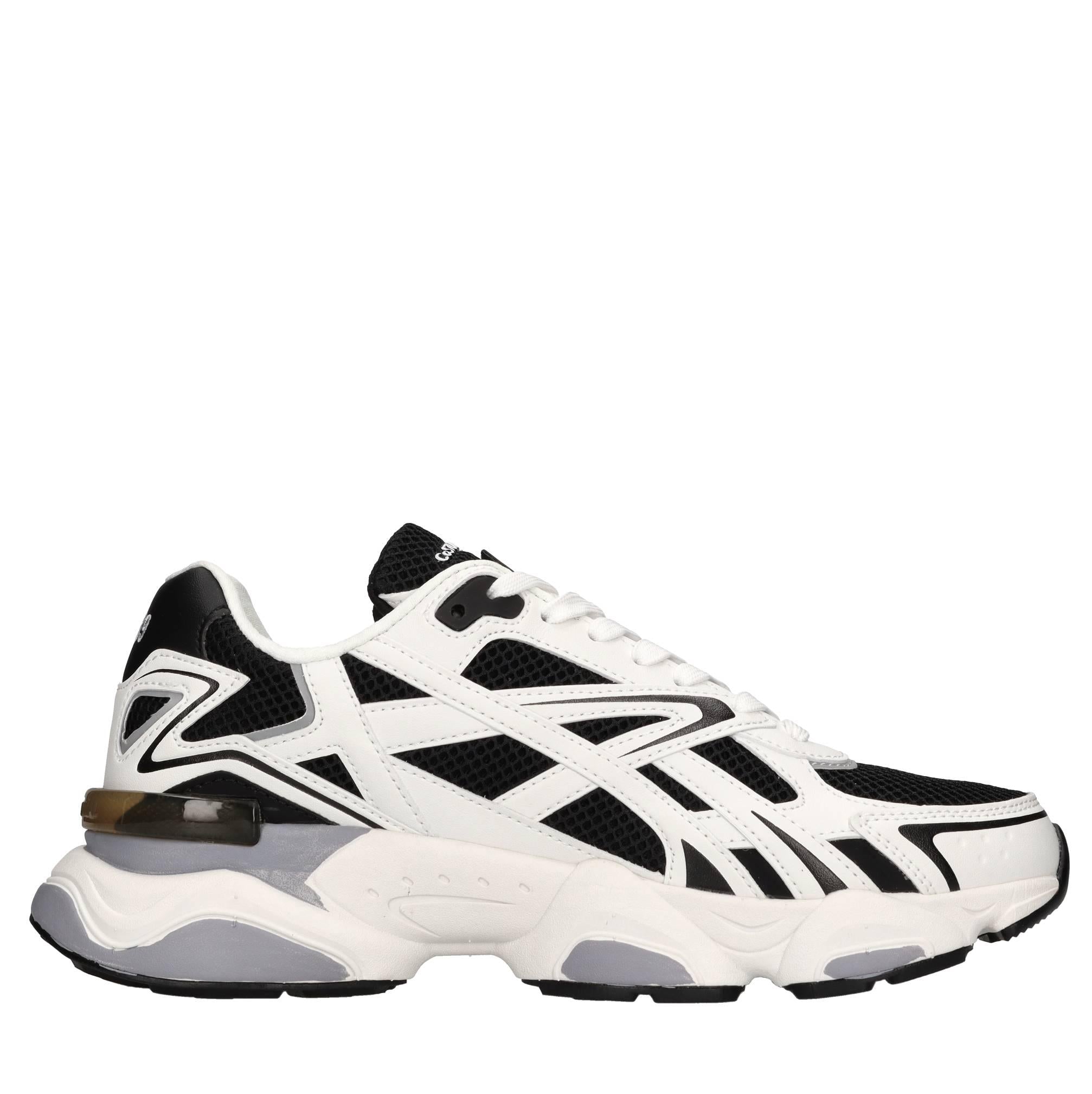 Sneakers in ecopelle e tessuto 
