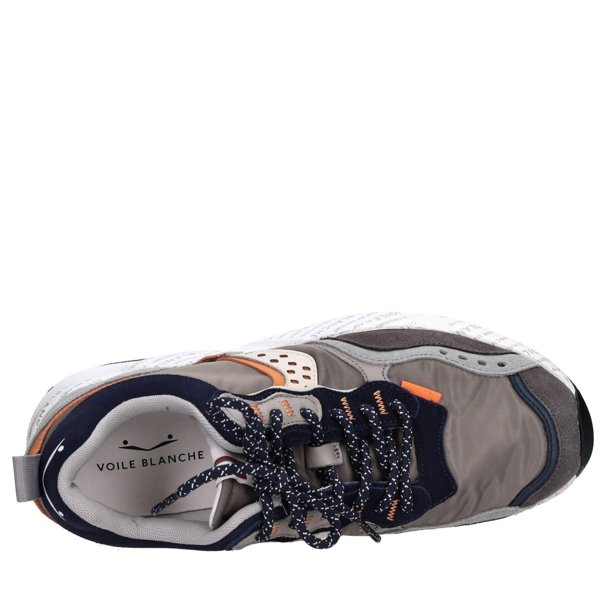 Sneakers in tessuto e camoscio 