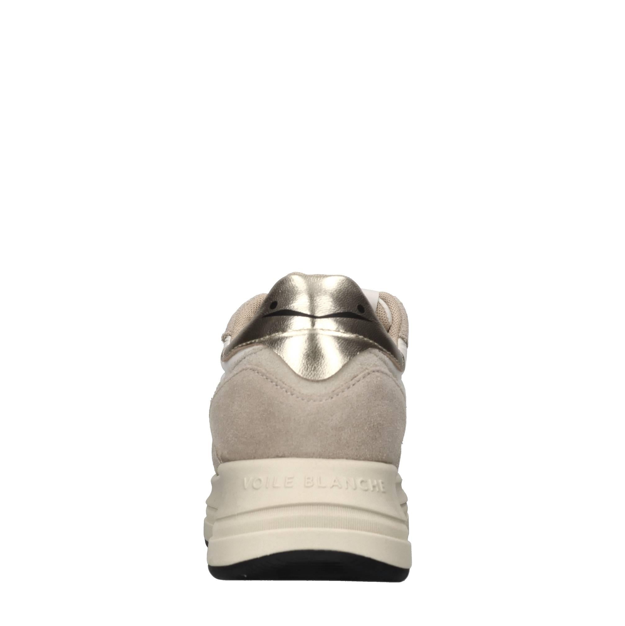Sneakers in pelle e tessuto 