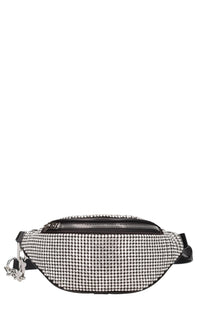 Marsupio in pelle e strass 