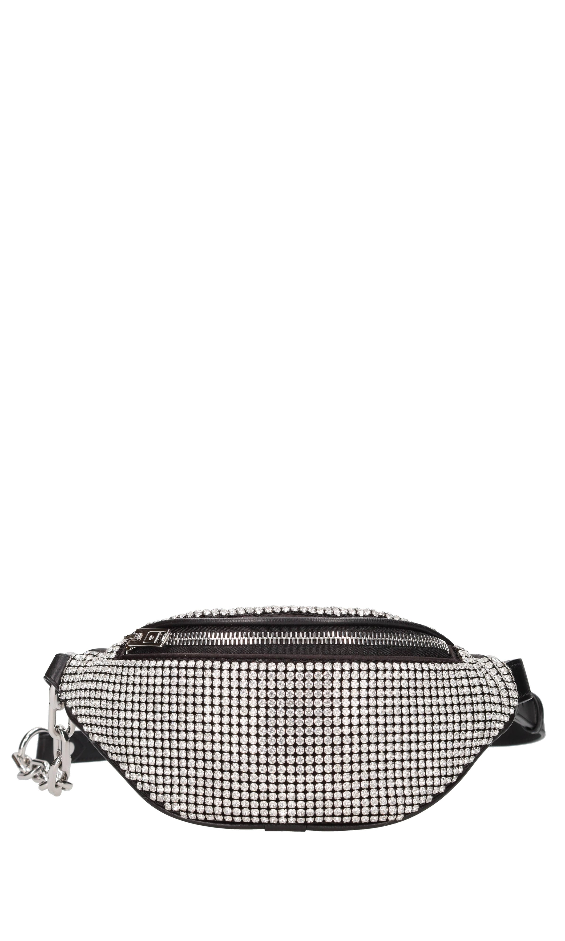Marsupio in pelle e strass 