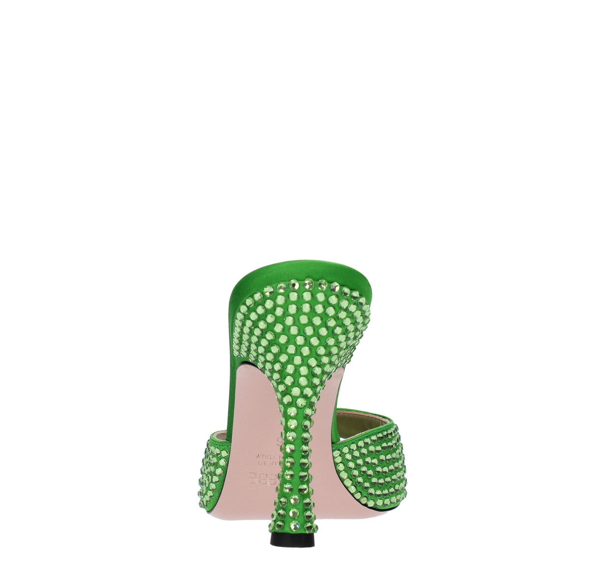Mules modello DITA 95 in raso e strass 