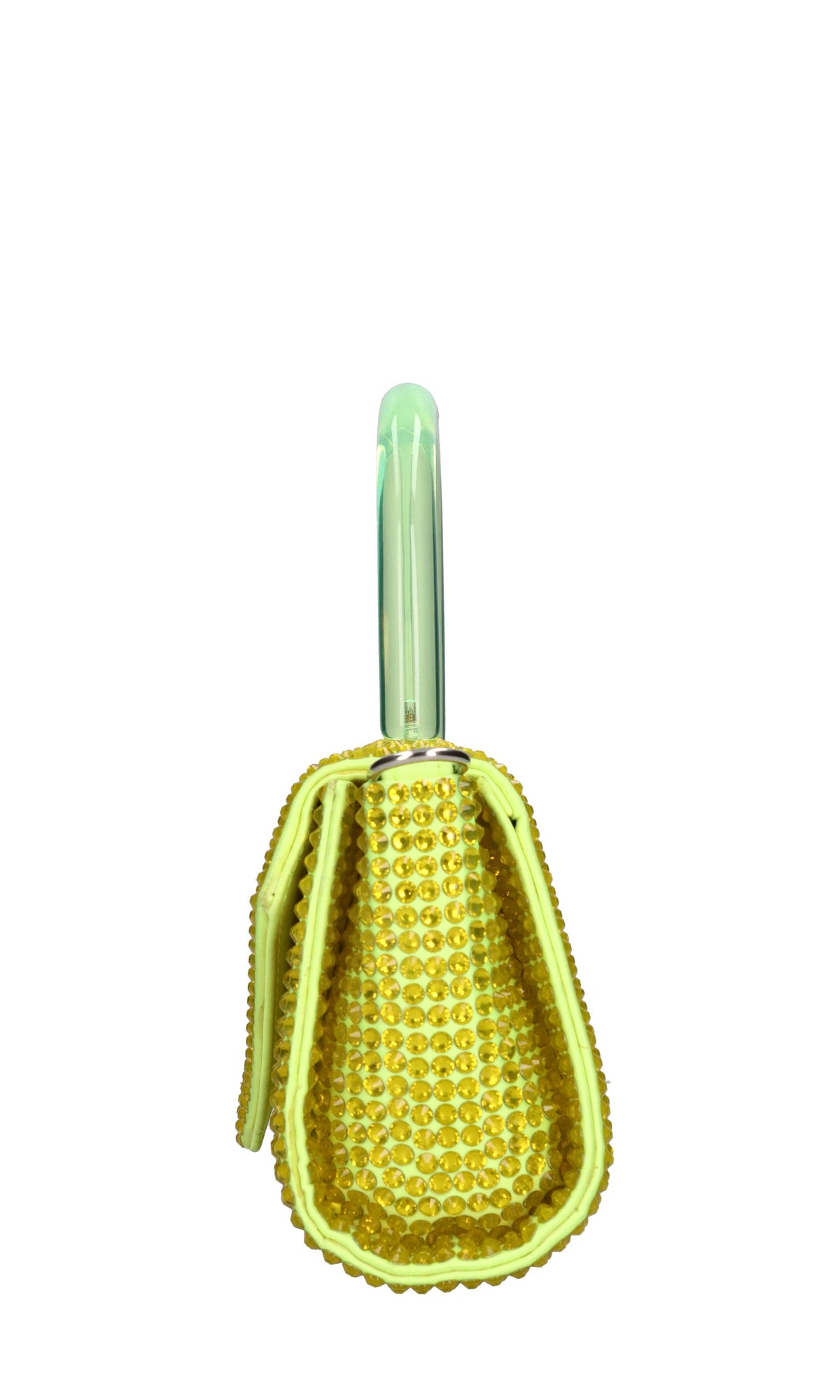 Borsa mini Cookie in raso e strass 