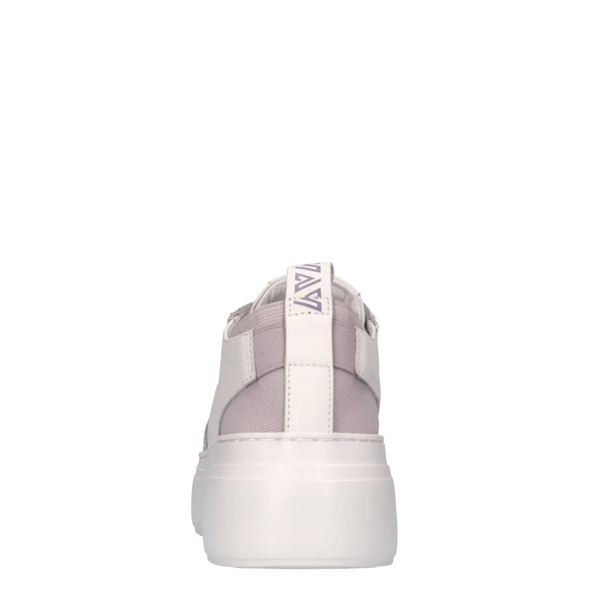 Sneakers in pelle e tessuto 
