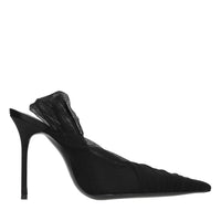 Décolleté slingback in tulle 