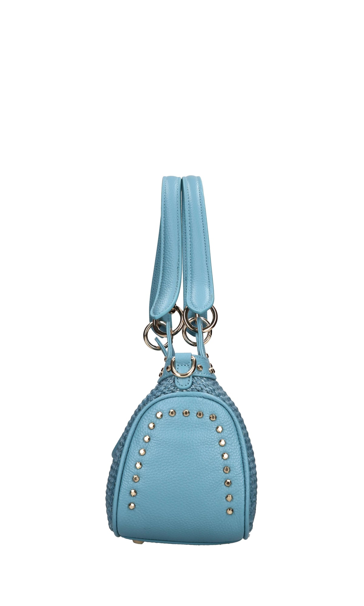 Borsa Romantic Ilary in pelle e rafia 