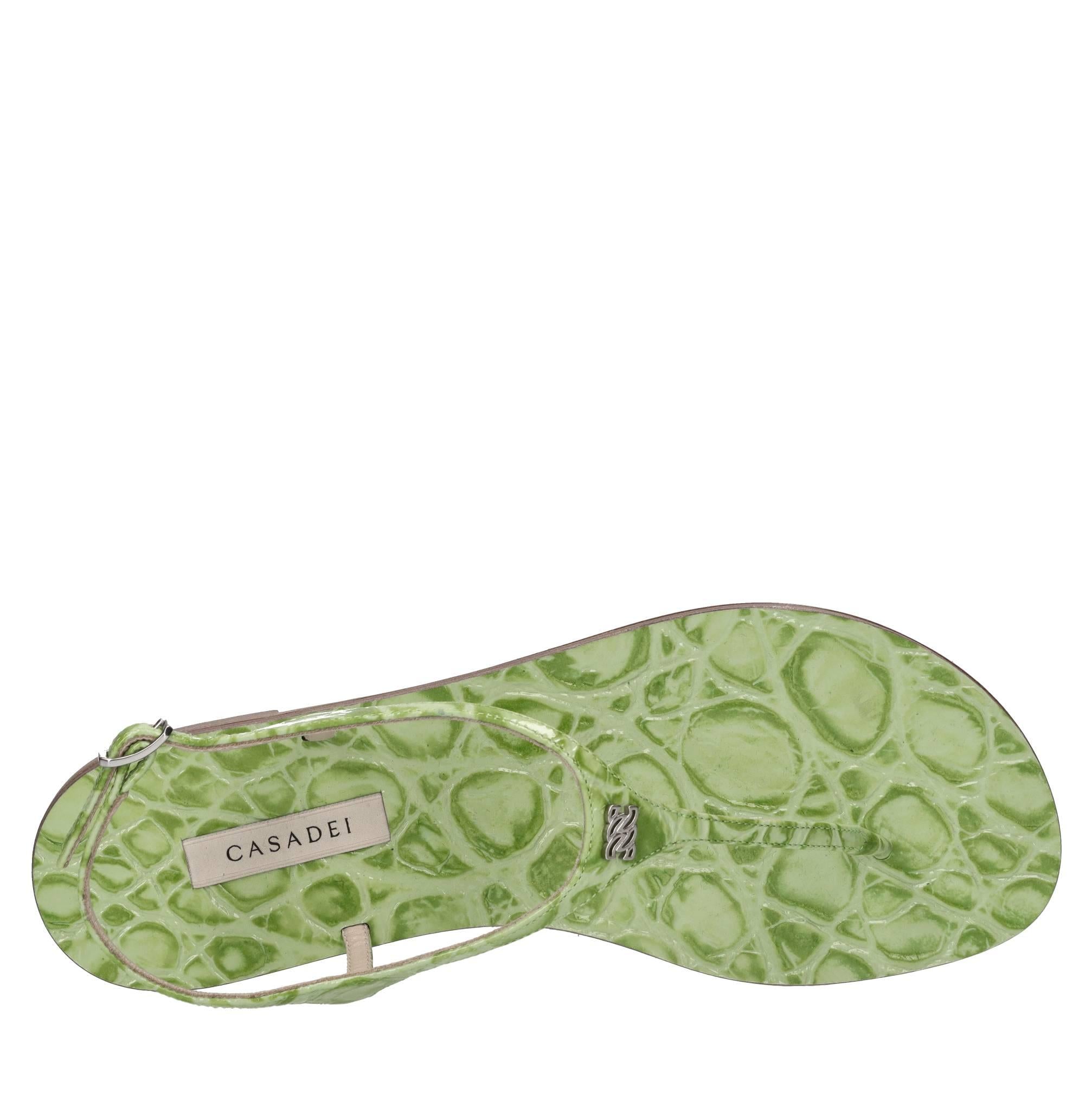 Sandali flat Jurassic in pelle 