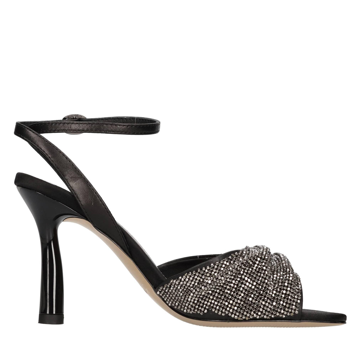 Sandali in raso e strass 