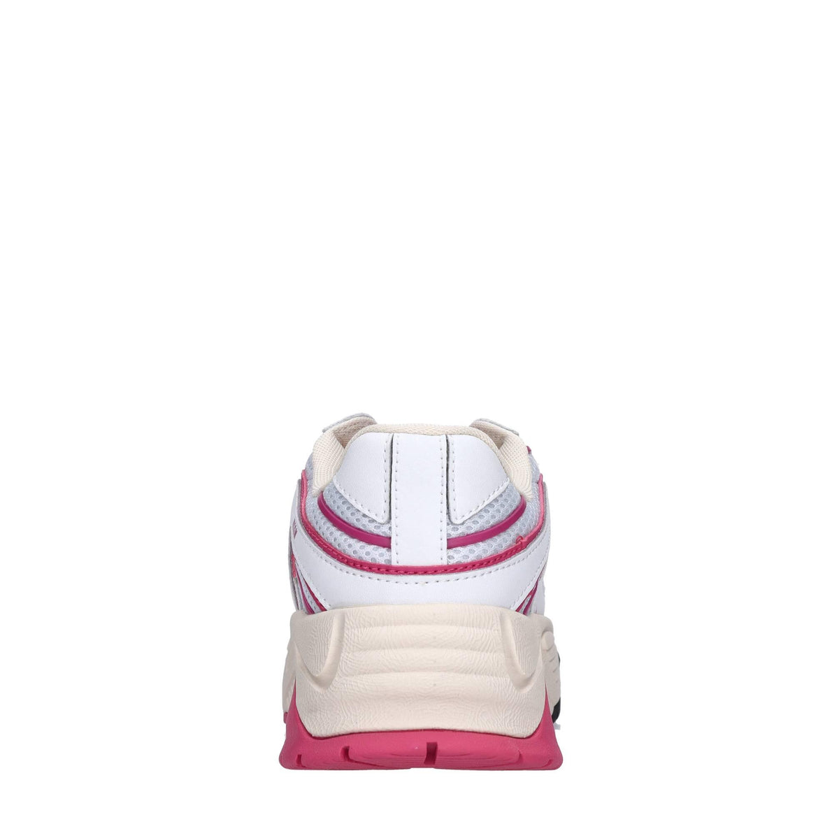 Sneakers in pelle e tessuto 