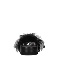 Mules Sparkle in pelle e paillettes 