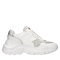 Sneakers in ecopelle e tessuto 