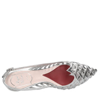 Décolleté slingback in pelle 