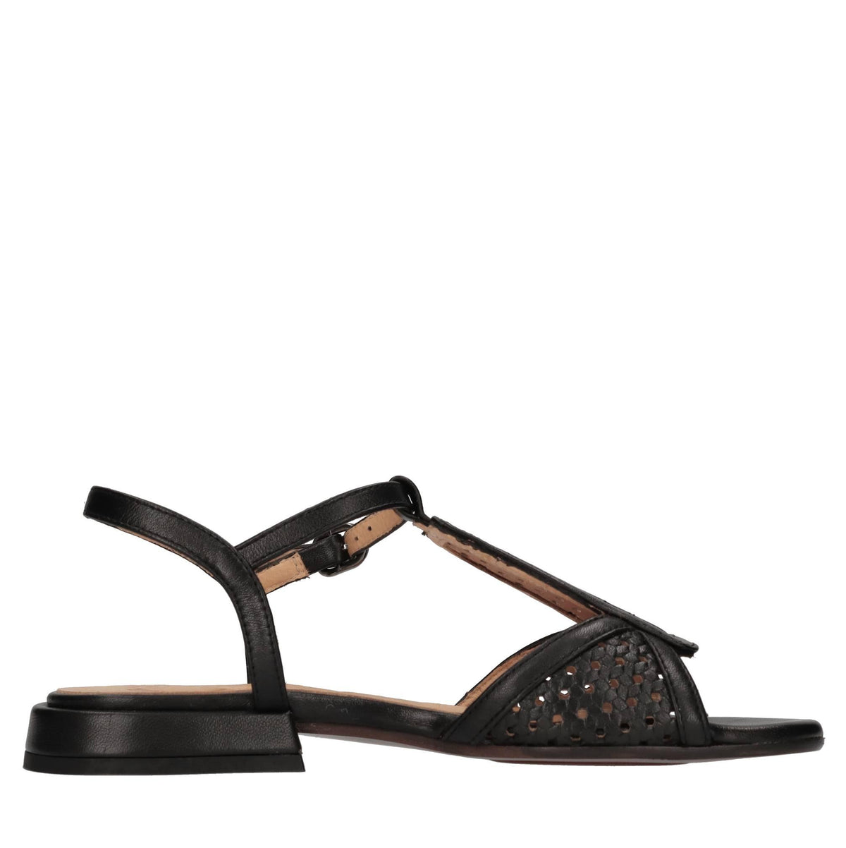 Sandali flat in pelle 