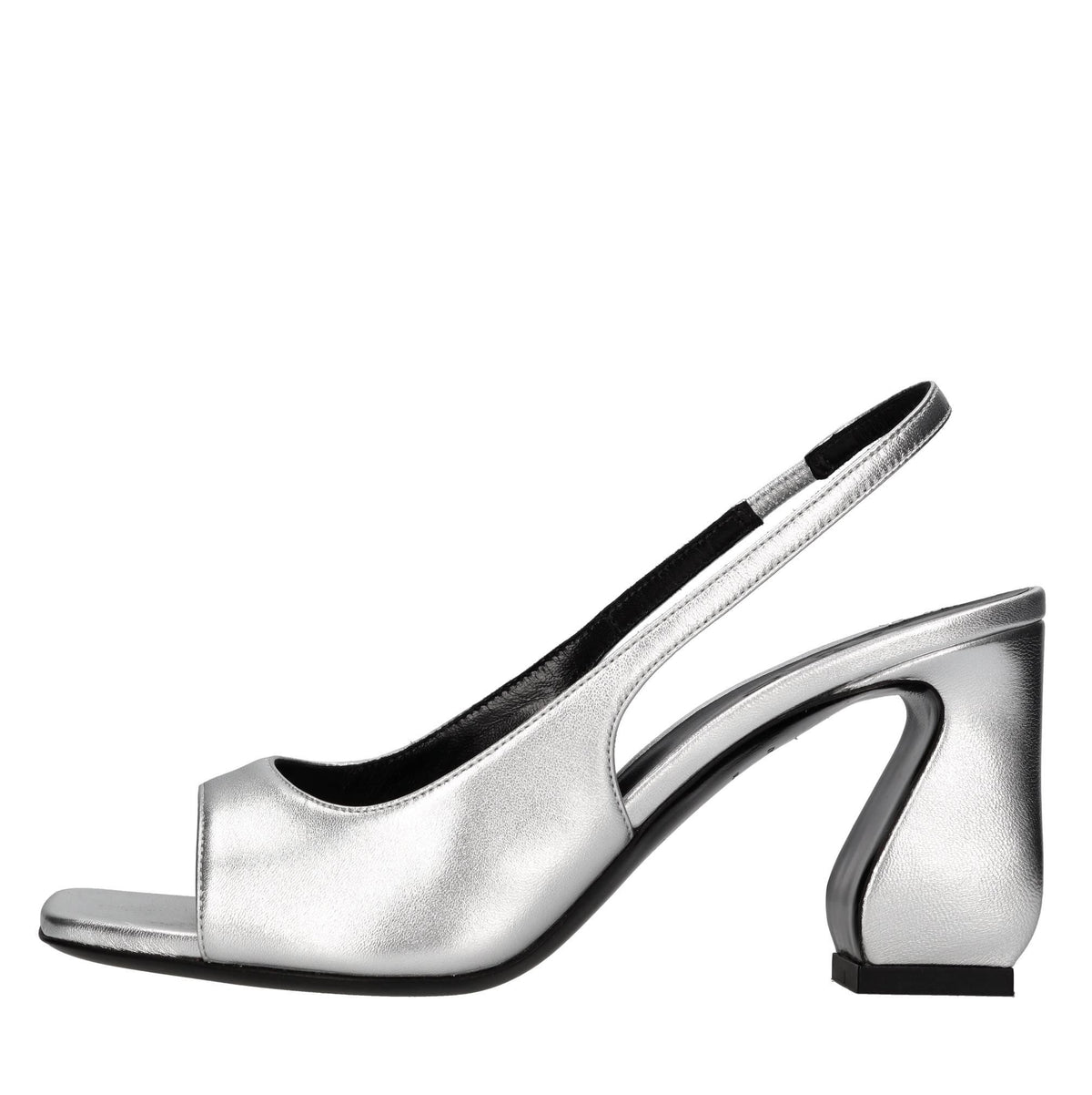 Sandali slingback in pelle 