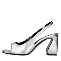 Sandali slingback in pelle 