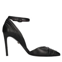 Décolleté slingback in pelle 