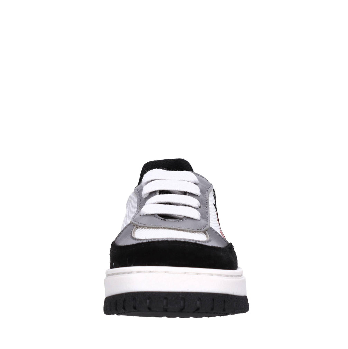 Sneakers in camoscio e tessuto 