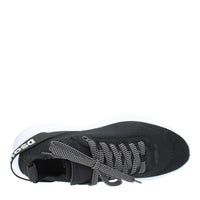 Sneakers in tessuto e pelle 
