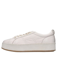 Sneakers in pelle e tessuto 