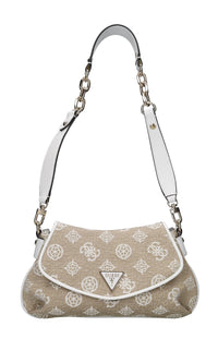 Borsa Beyza in ecopelle e tessuto 