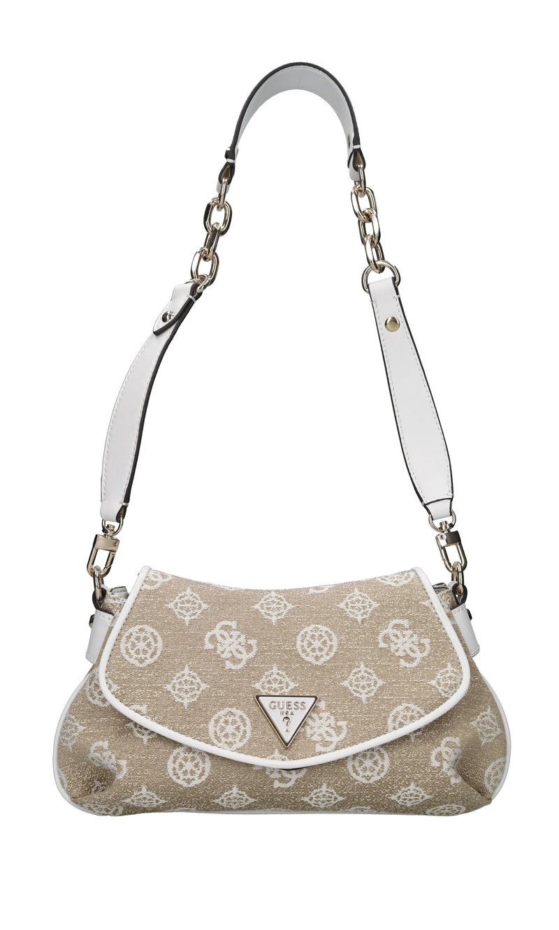 Borsa Beyza in ecopelle e tessuto 