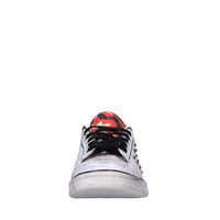 Sneakers in ecopelle e tessuto 