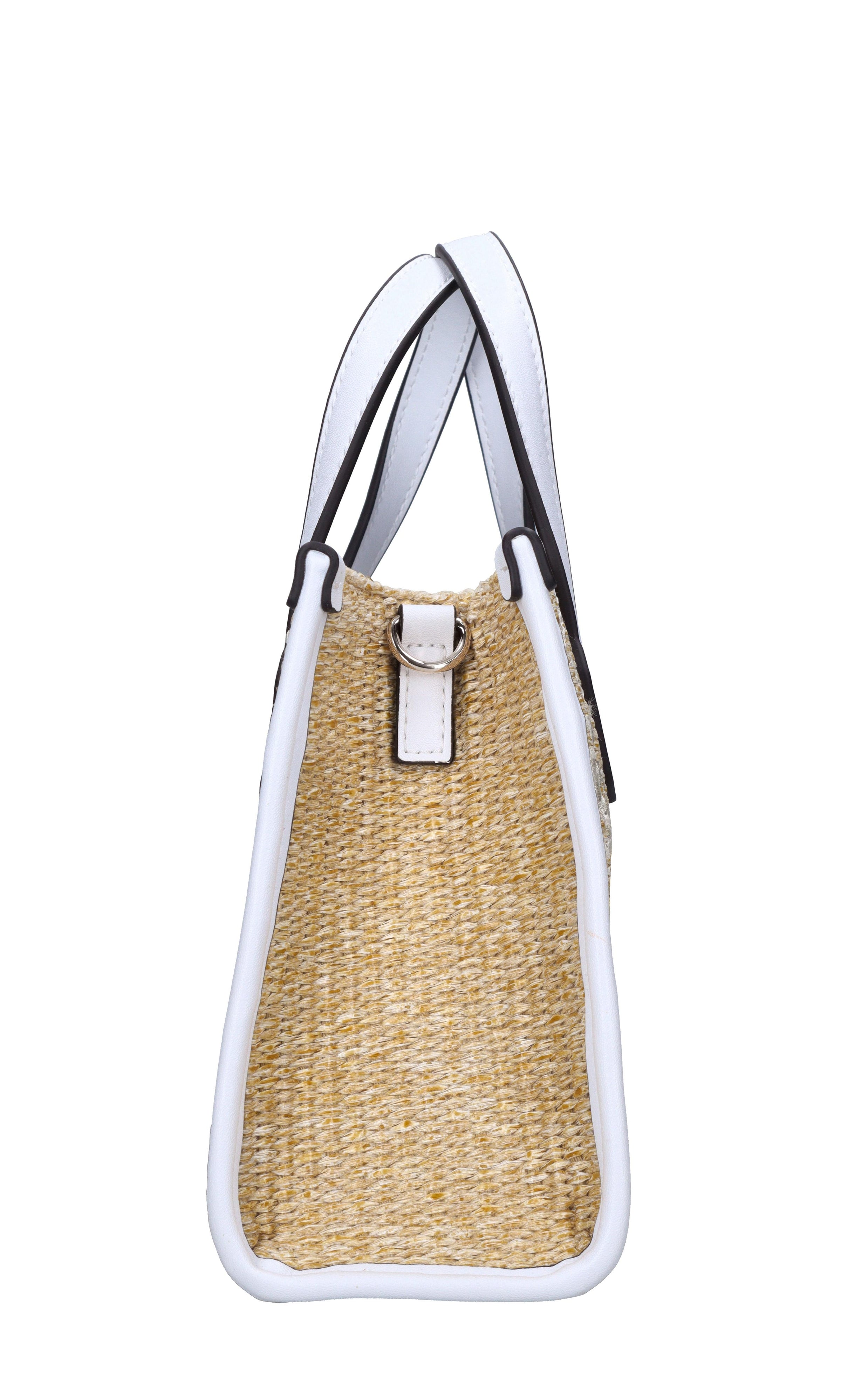 Borsa in ecopelle e rafia 